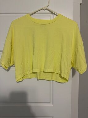 TNA Neon Yellow Cropped Tee